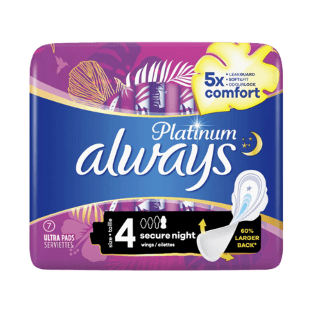 Always Platinum Storlek 4 Secure Night - 7 st