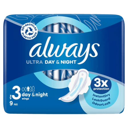 Always Ultra Day & Night Storlek 3 - 9 st