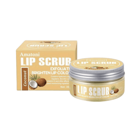 Amatoni Lip Scrub Kokosnöt - 30g