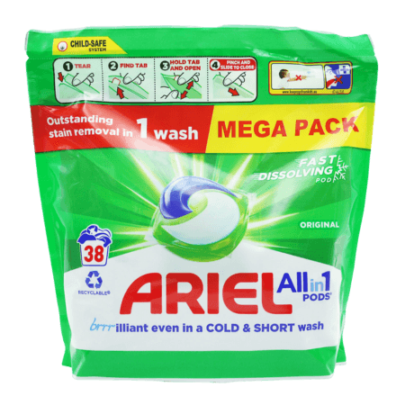 Ariel Original All-In-One tvättlappar - 38