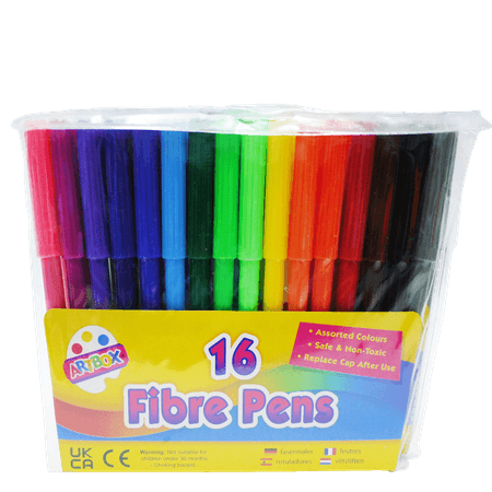Artbox Fine Tip Fibre Färgpennor – 16 st
