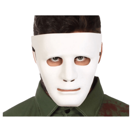 Atosa Vit Halloweenmask - Vuxna