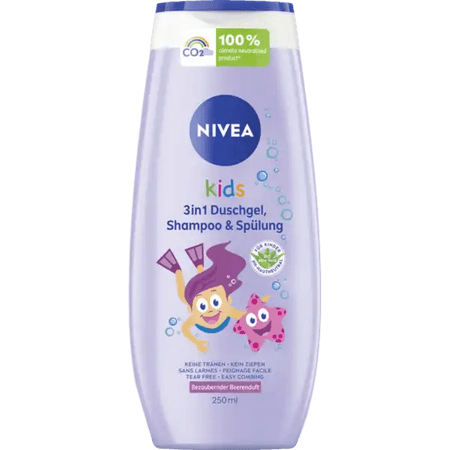 Nivea 3-i-1 schampo och balsam för barn 250 ml