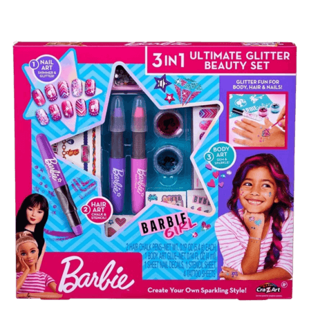 Barbie 3-i-1 Ultimat Glitter Beauty Set