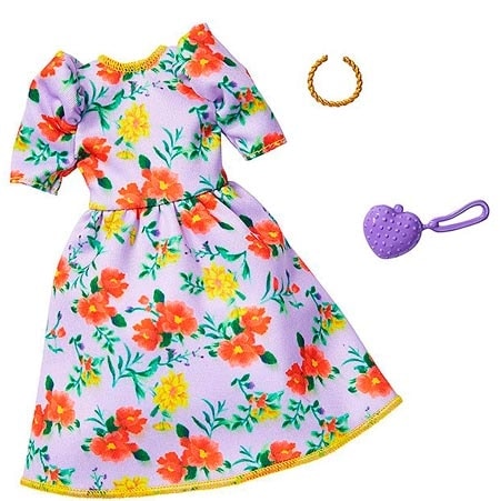 Barbie Fashion Complete Look - Blommig klänning