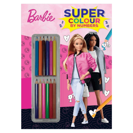 Barbie Super Färglägg efter Nummer Bok