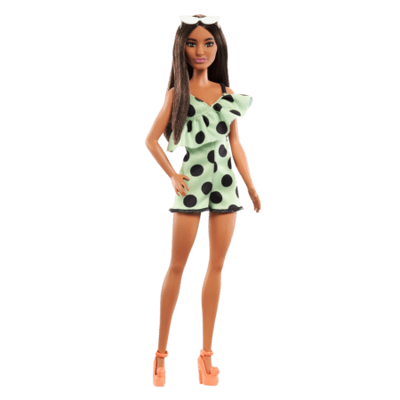 Barbie Fashionistas Docka - Grön byxdress