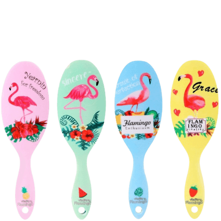 BasicPlus Vitality Flamingo hårborste - Assorterad