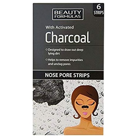 Beauty Formulas Charcoal Nose Pore Strips - 6 st.