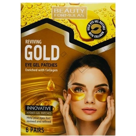 Beauty Formulas Gold Gel Eye Mask - 6 par