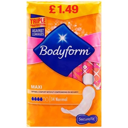 Bodyform Maxi Normal - 14 st