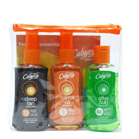Calypso Sun Travel Essentials Tanning Set - 3 st