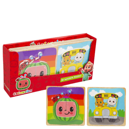 CoComelon 3D Träpussel Assorterad – 2 st