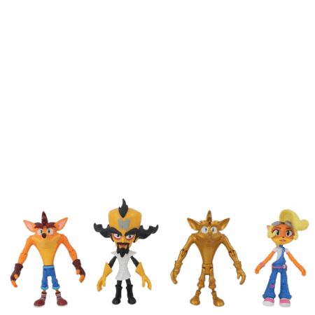 Crash Bandicoot Action Figures – 4 Pcs