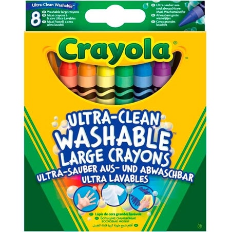 Crayola Ultra-Clean kritor - 8 st