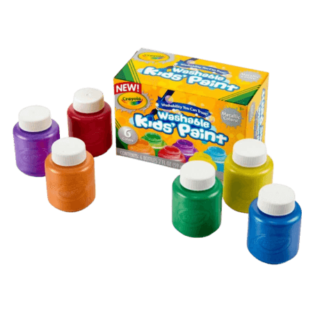 Crayola Tvättbara metallfärger - 6 st
