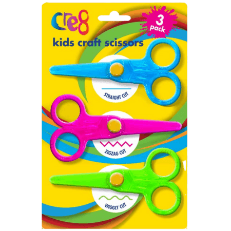 Cre8 Kids Craft Scissors – 3 st