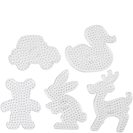 Creotime Transparent pärlplattsset - 5 st