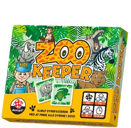 Dansspel Zookeeper minnesspel