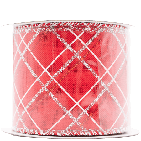 Decoris dekorativt band - rutigt