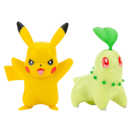Pokemon Battle Figure Chikorita & Pikachu