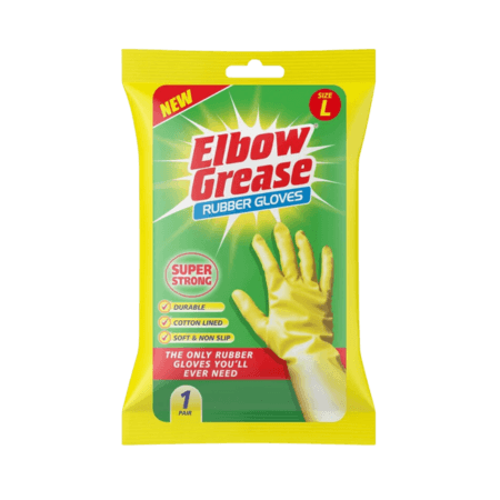 Gummihandskar för armbågsfett - Large