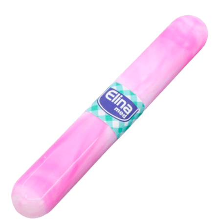 Elina Tandborstfodral i marmor - Rosa