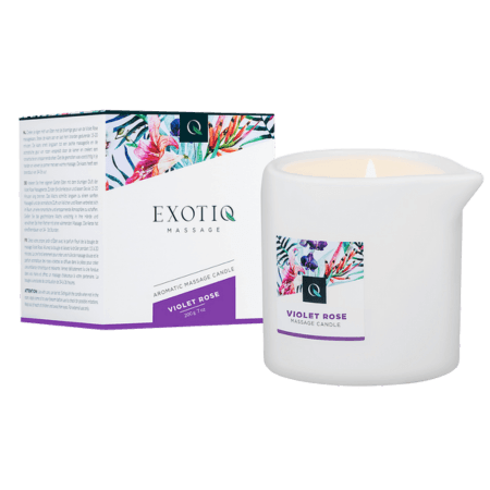 Exotiq Massageljus Violett Ros - 200g