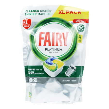 Fairy All In One Platinum Dishwashing Tabs - 51 st