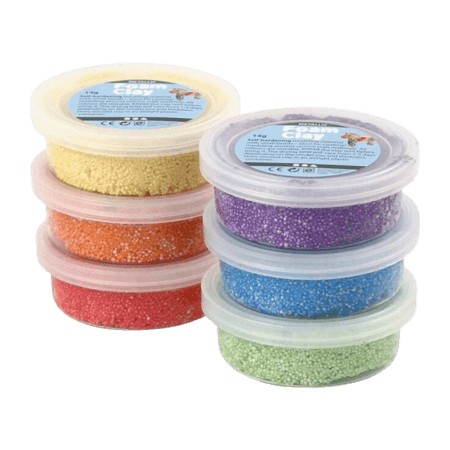 Foam Clay Metallic Förpackning med 6 st - Assorterad