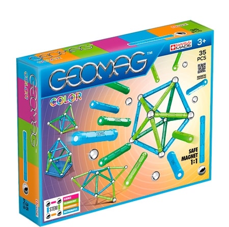 Geomag Byggsats Färg Blå & Grön - 35 st