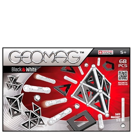 Geomag Byggsats Svart & Vit - 68 st