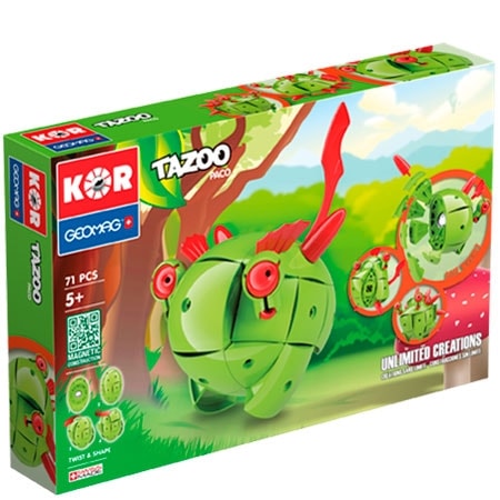 Geomag KOR Tazoo Paco byggsats - 71 delar