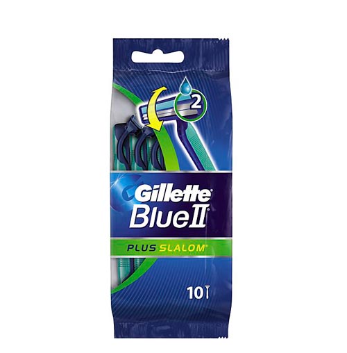 Gillette Blue II Plus Slalom - 10 st