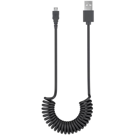 Goobay Android Micro-USB till USB-A Spiralkabel - 1 meter