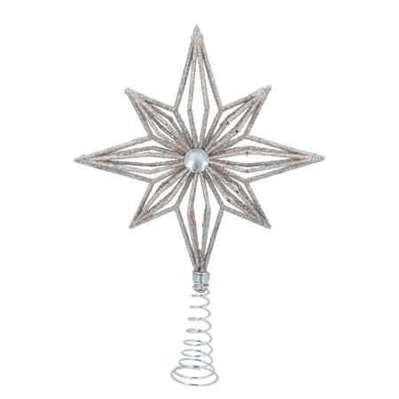 Gisela Graham Julgransstjärna Guldglitter med diamant