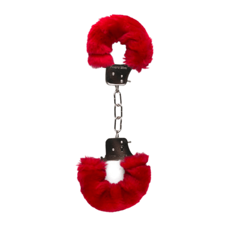 Handbojor med plysch Röd