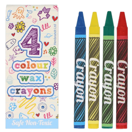 Henbrandt Colour Wax Crayons – 4 st
