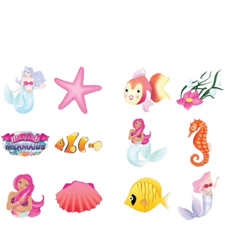 Henbrandt Fun Tattoos Mermaid Assorted – 6 st