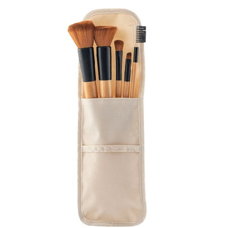 InnovaGoods Miset sminkborstset i trä - 5 st