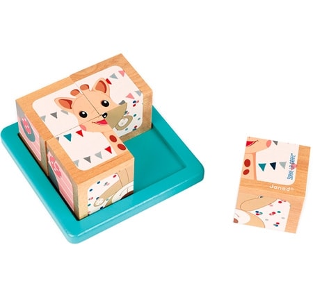 Janod Sophie La Girafe Tegelstenar