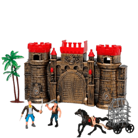 Keyly Toys lekset Piratslott - 6 delar