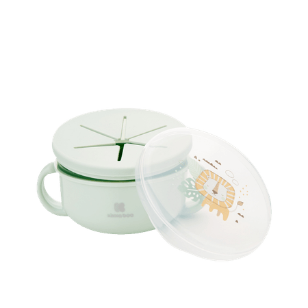 Kikka Boo 2 In 1 Snack Bowl – Savanna Mint