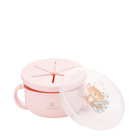 Kikka Boo 2 In 1 Snack Bowl – Savanna Pink