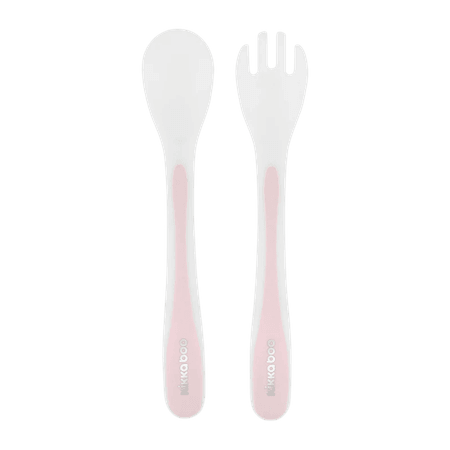 Kikka Boo Spoon and Fork Set – Rosa