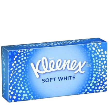 Kleenex Soft White Facial Tissues Box - 70 st