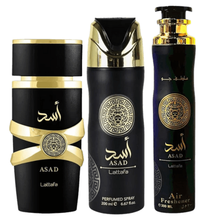 Lattafa Asad 3-Piece Eau de Parfum Gift Set