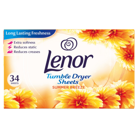Lenor Summer Breeze Torktumlarblad - 34 st.