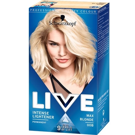 Schwarzkopf Live Ultra Brights Permanent Hårfärg - 00B Max Blonde