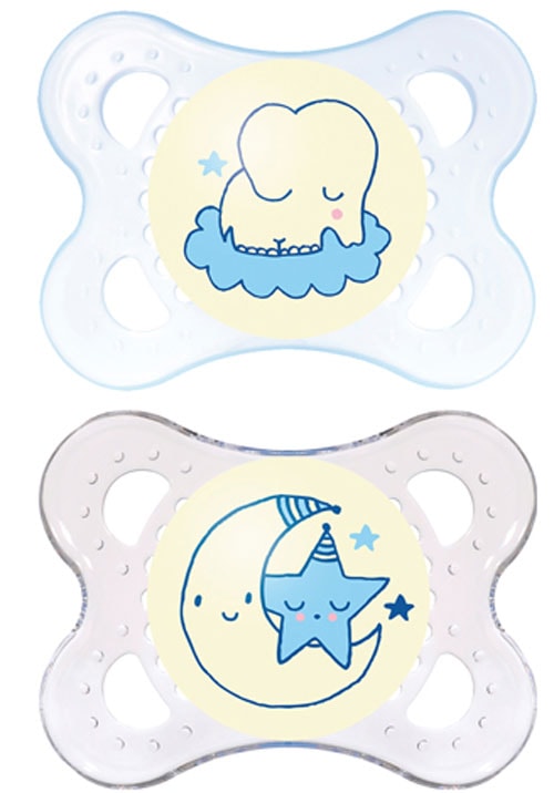 MAM Napp - Natt 0+månader Blå